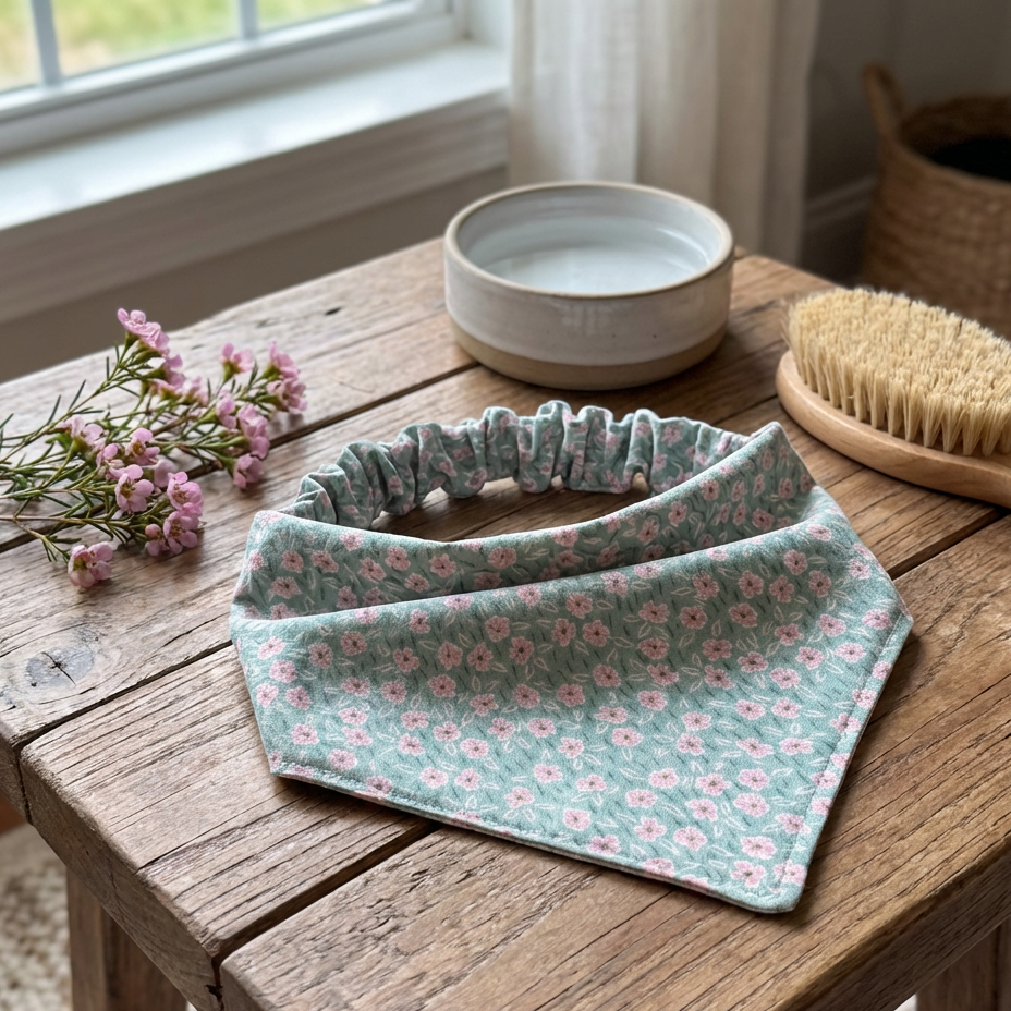 floral pet bandana