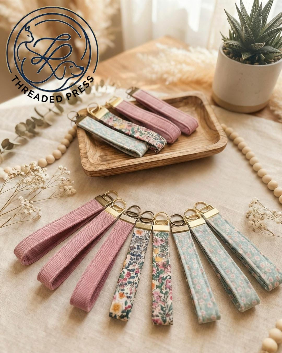 Fabric Wristlet Key Fob