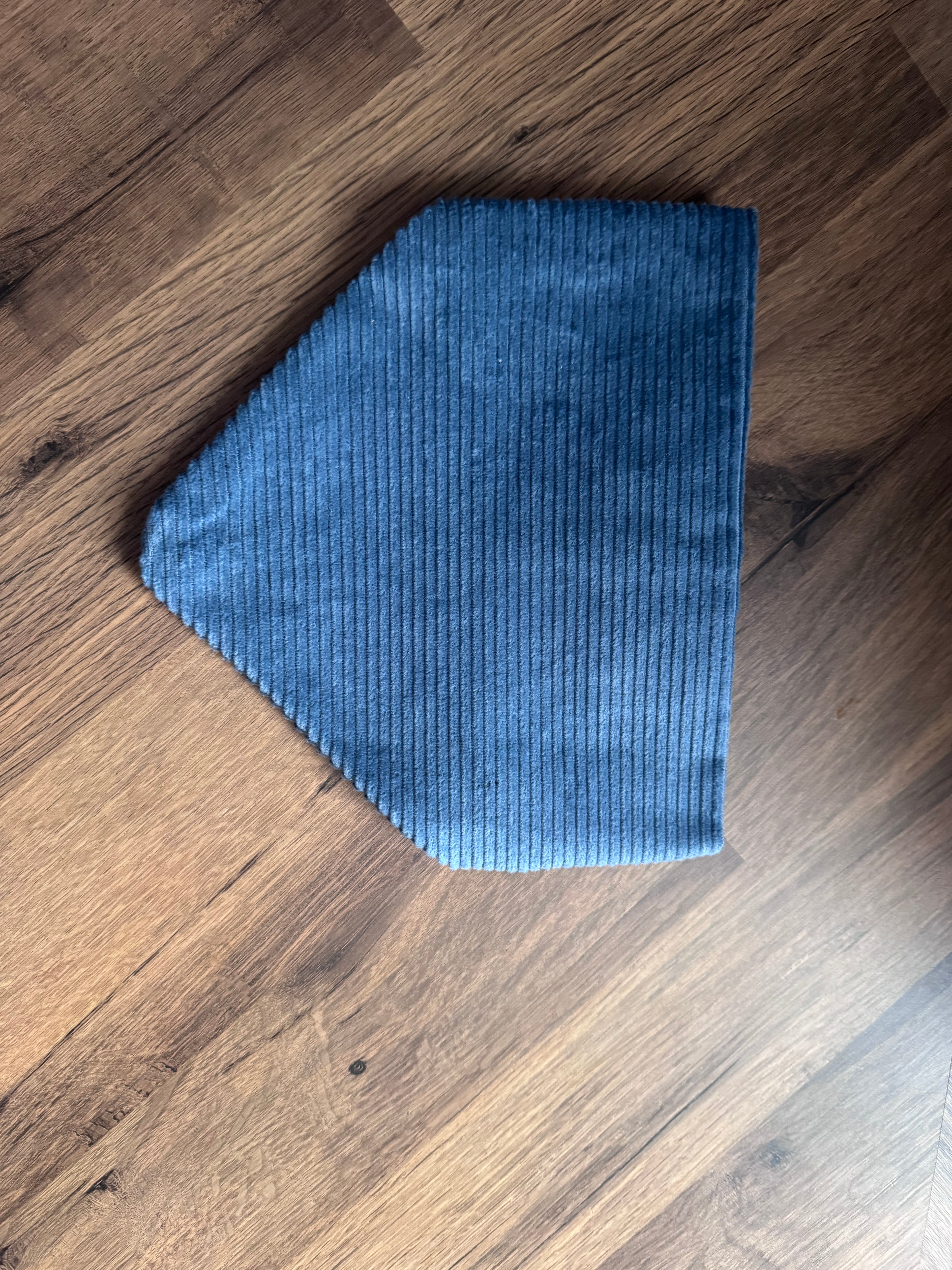 Sea blue corduroy pet bandana