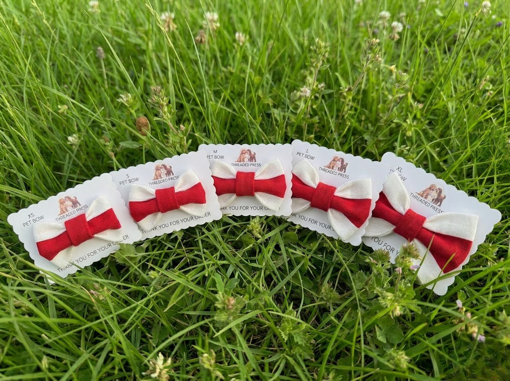 England Pet Bow – St George’s Cross