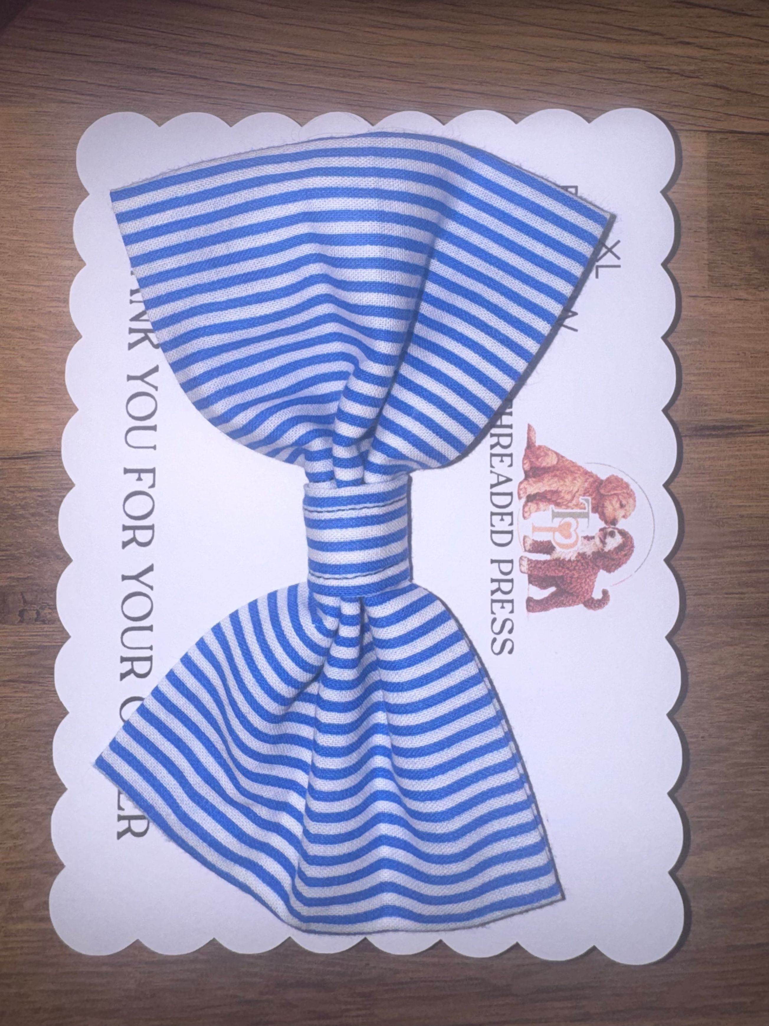 Pet bow - double elastic pet bow