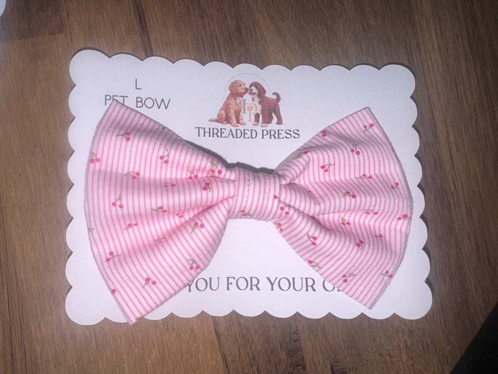 Pet bow - double elastic pet bow